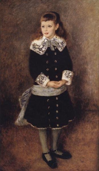 Pierre Renoir Marthe Berard(Girl Wearing a Blue Sash) France oil painting art